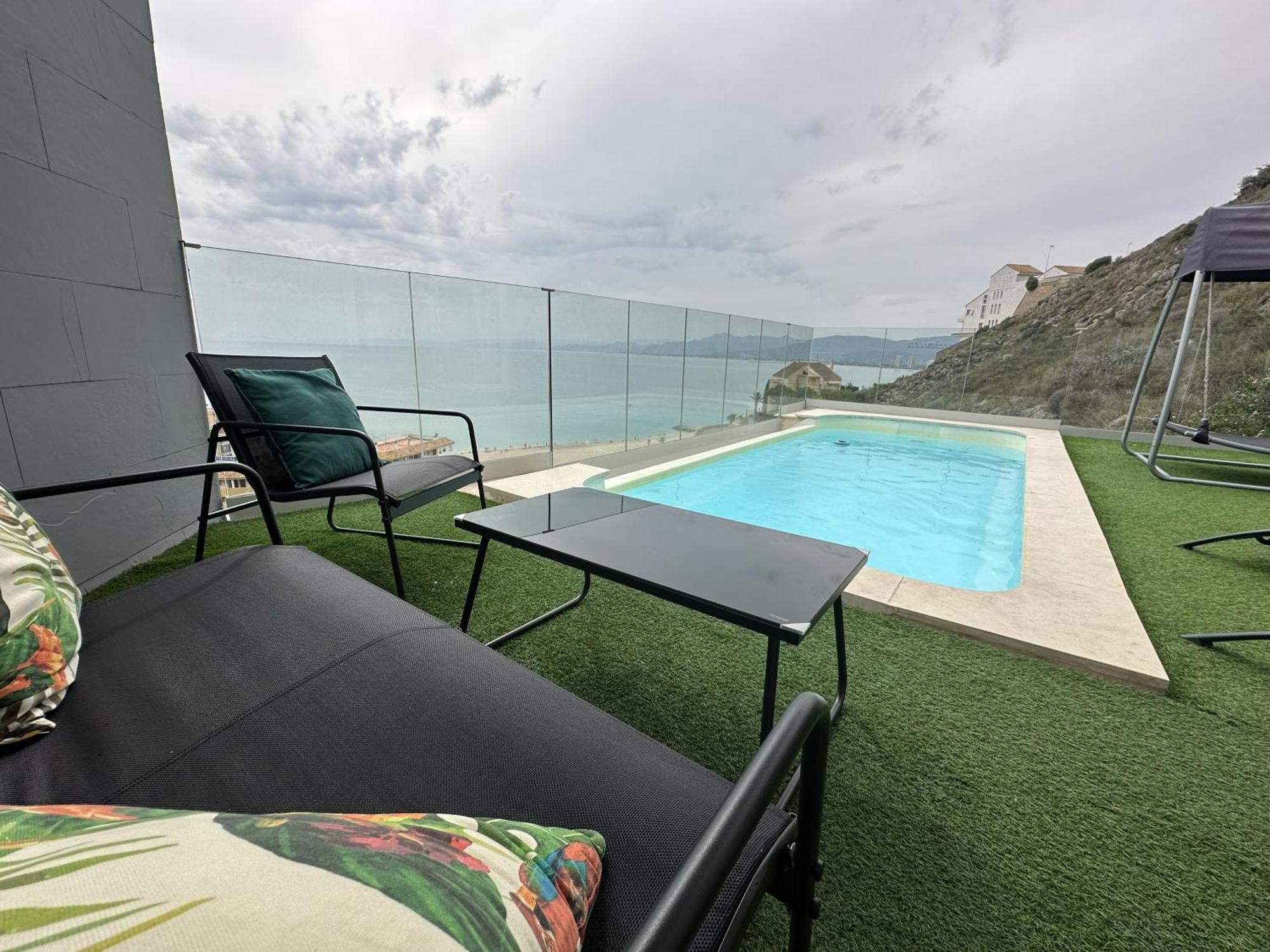 Beautiful Villa Spectacular Sea View 10 People Max Faro de Cullera Exterior foto